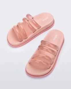 Melissa Soft Wave Slide -Best Sandals Store pinkd c6b9c088 754a 46c8 ad33 086d6462f866